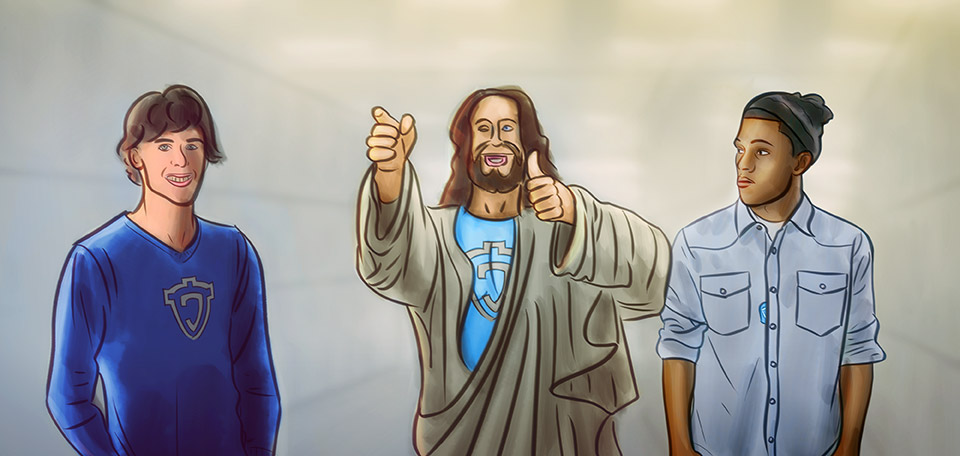 Jesus with Trip Lee and Matthias Zegveld - Digital Art by Matthias Zegveld