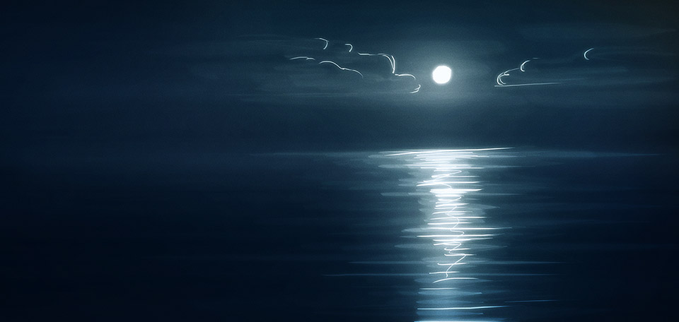 Reflection of the Moon - Digital Art by Matthias Zegveld