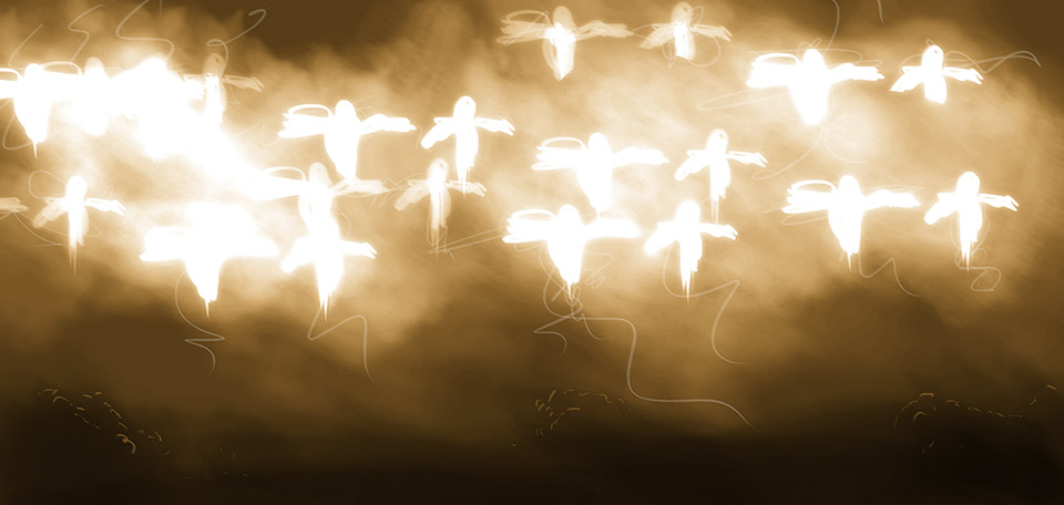 Sea of Angels - Digital Art by Matthias Zegveld