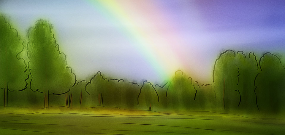 The Rainbow - Digital Art by Matthias Zegveld