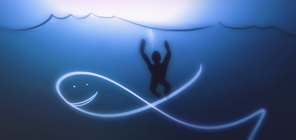 When Waves Take You Under - Digital Art by Matthias Zegveld